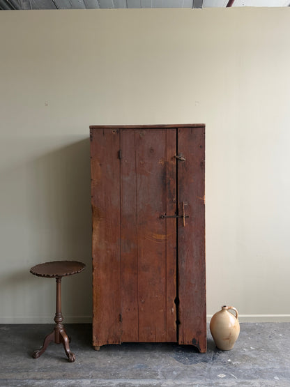 Painted pine wardrobe