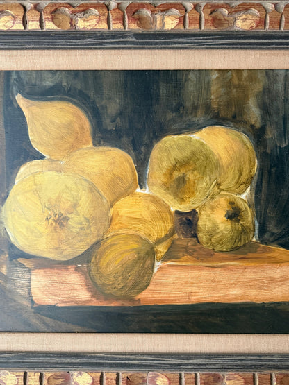 American Modernist fruit still life. Signed.