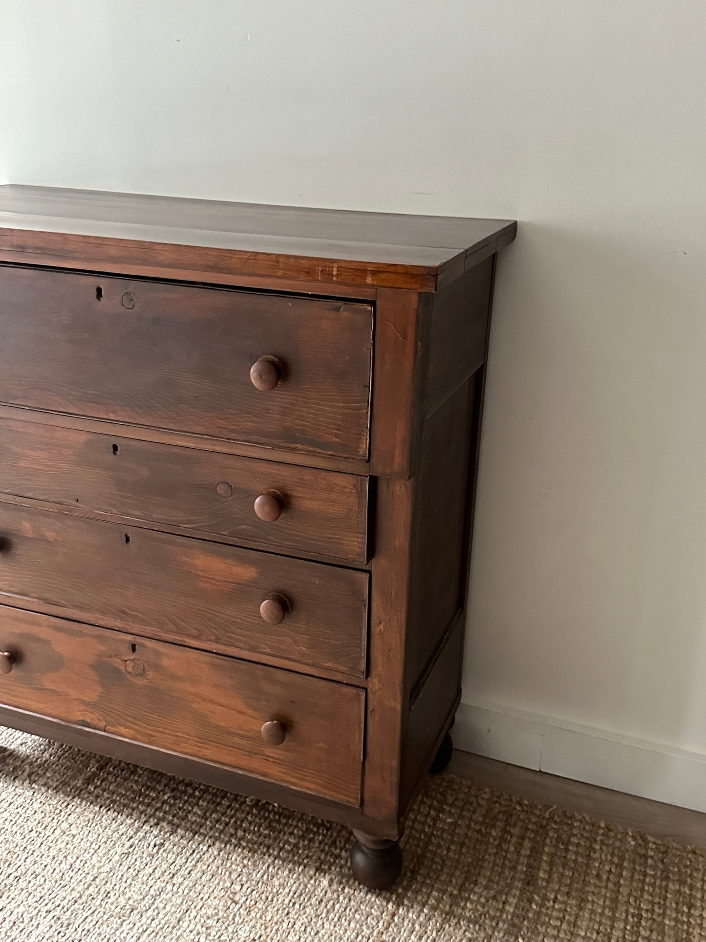 Mixed wood empire dresser