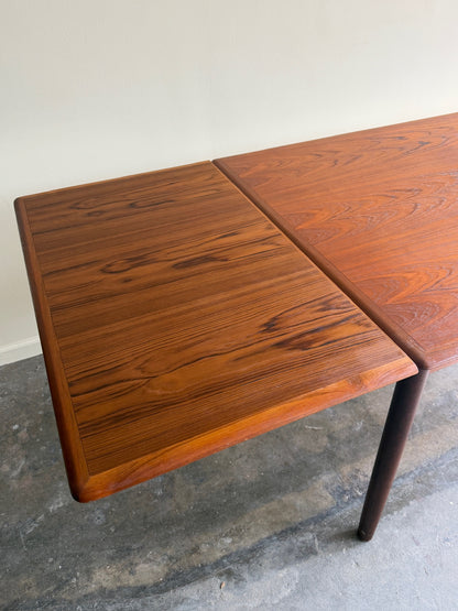 Danish teak extending dining table