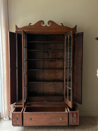 Walnut display case