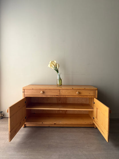 Swedish pine console cabinet