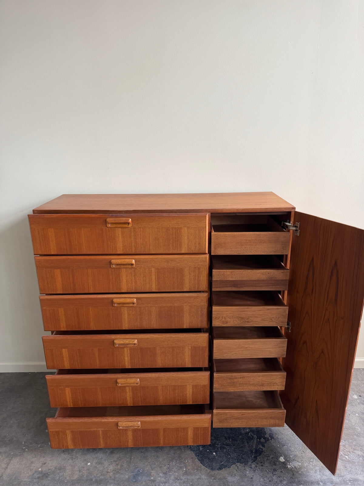 Dixie teak side-by-side dresser