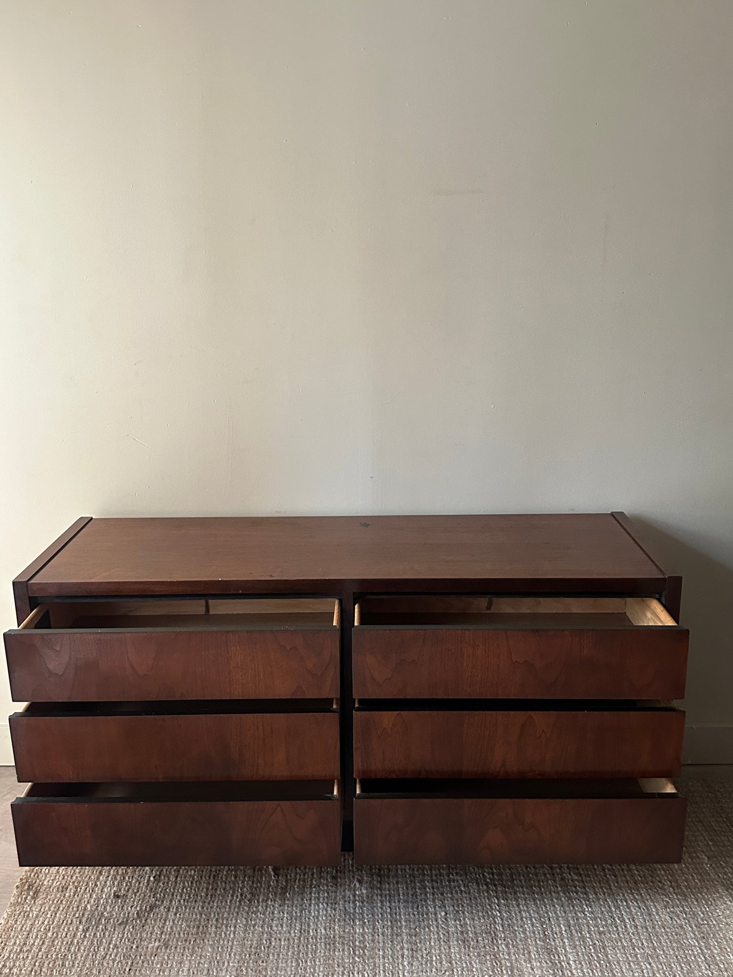 Lane walnut dresser