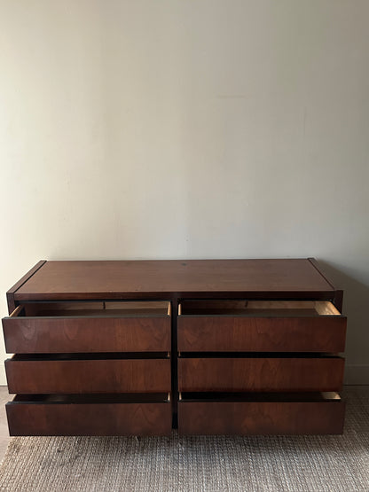 Lane walnut dresser