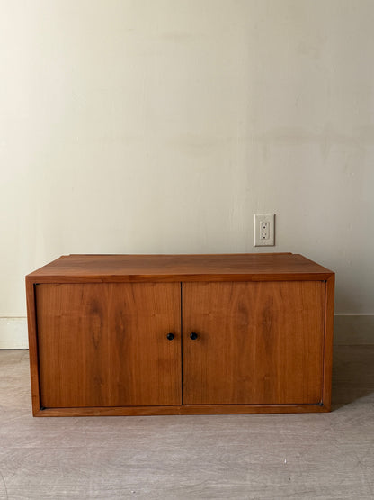 Walnut floating cabinet