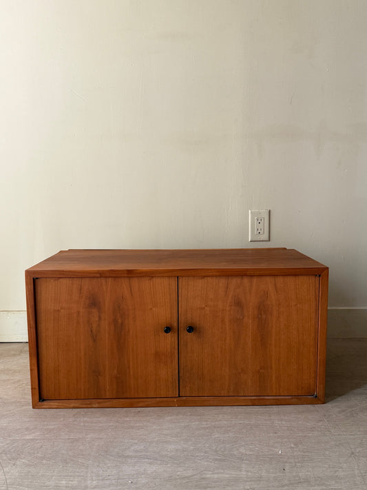 Walnut floating cabinet