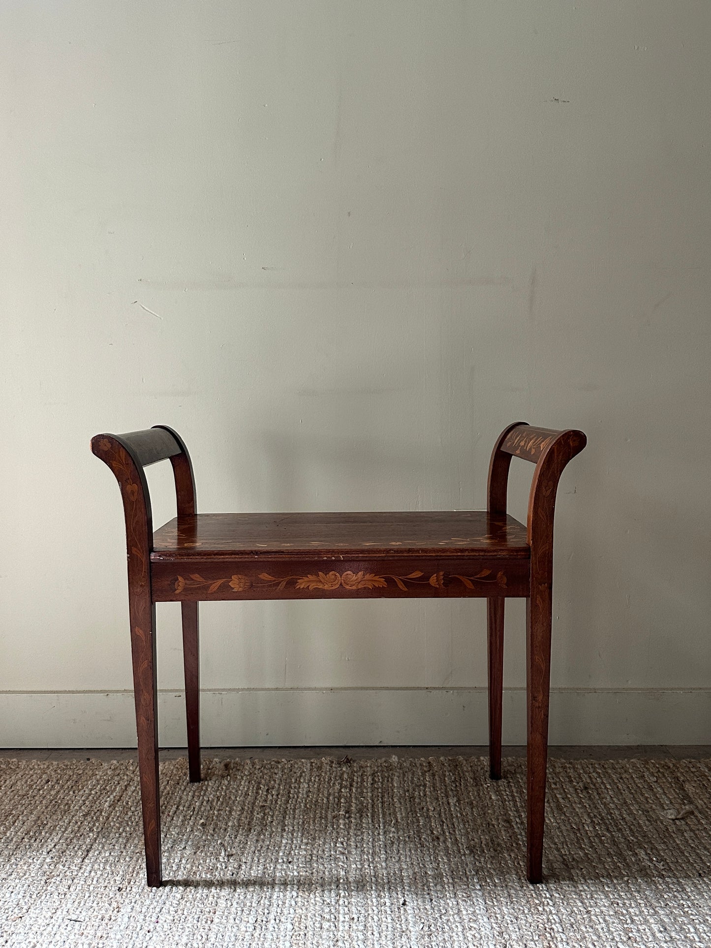 Inlay Italian Piano Bench