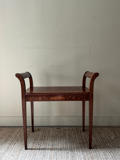 Inlay Italian Piano Bench
