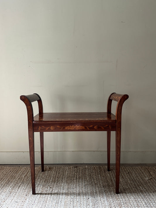 Inlay Italian Piano Bench