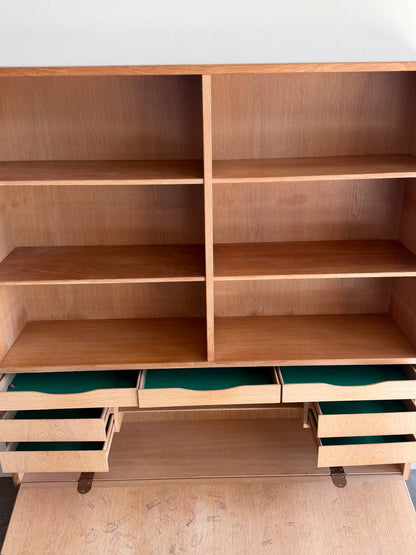 Omann Jun Danish oak bookcase cabinet