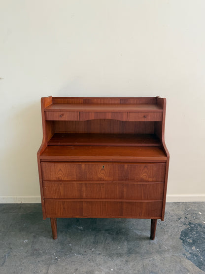 Danish teak secretary desk