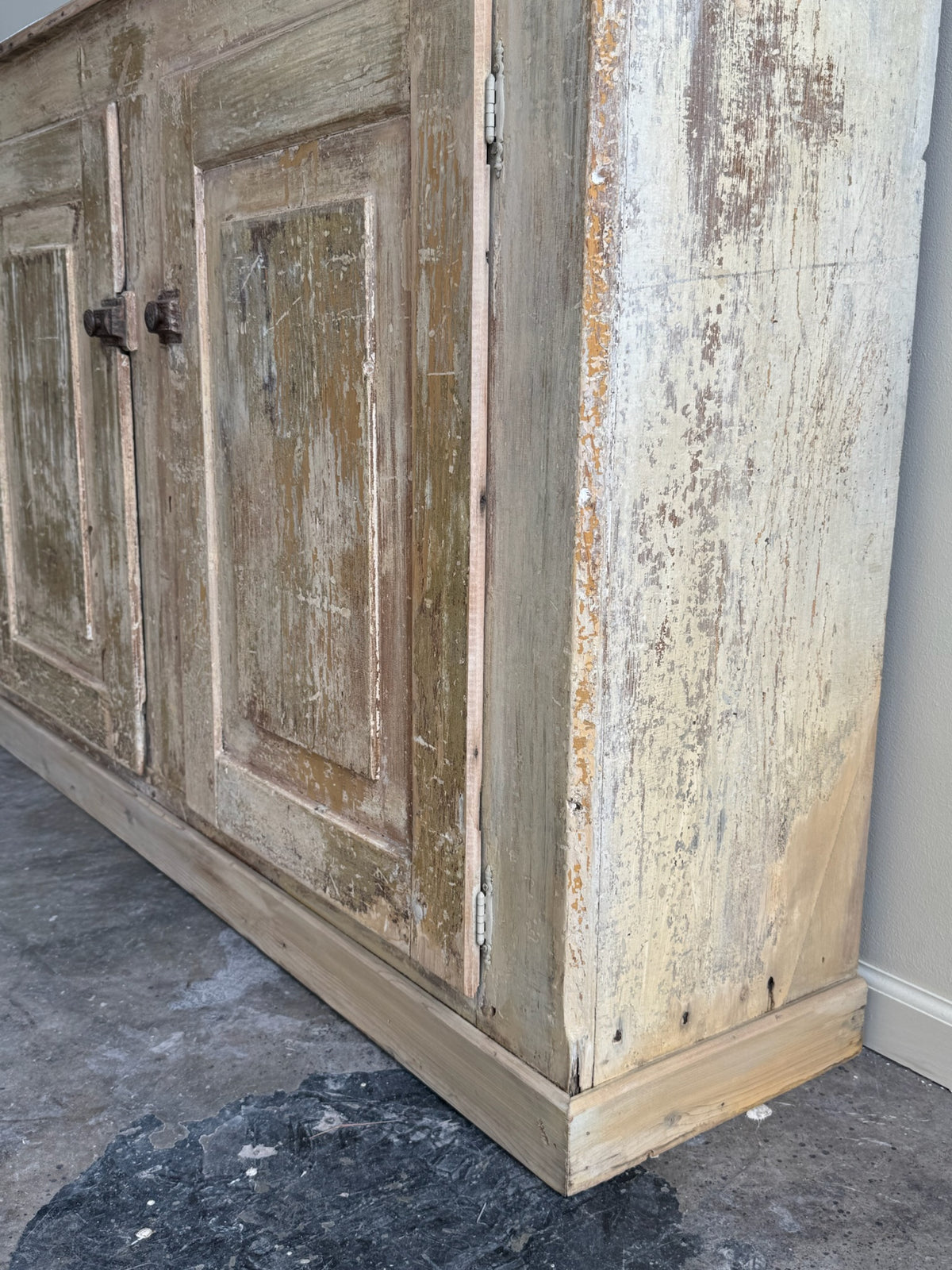 Painted pine cupboard