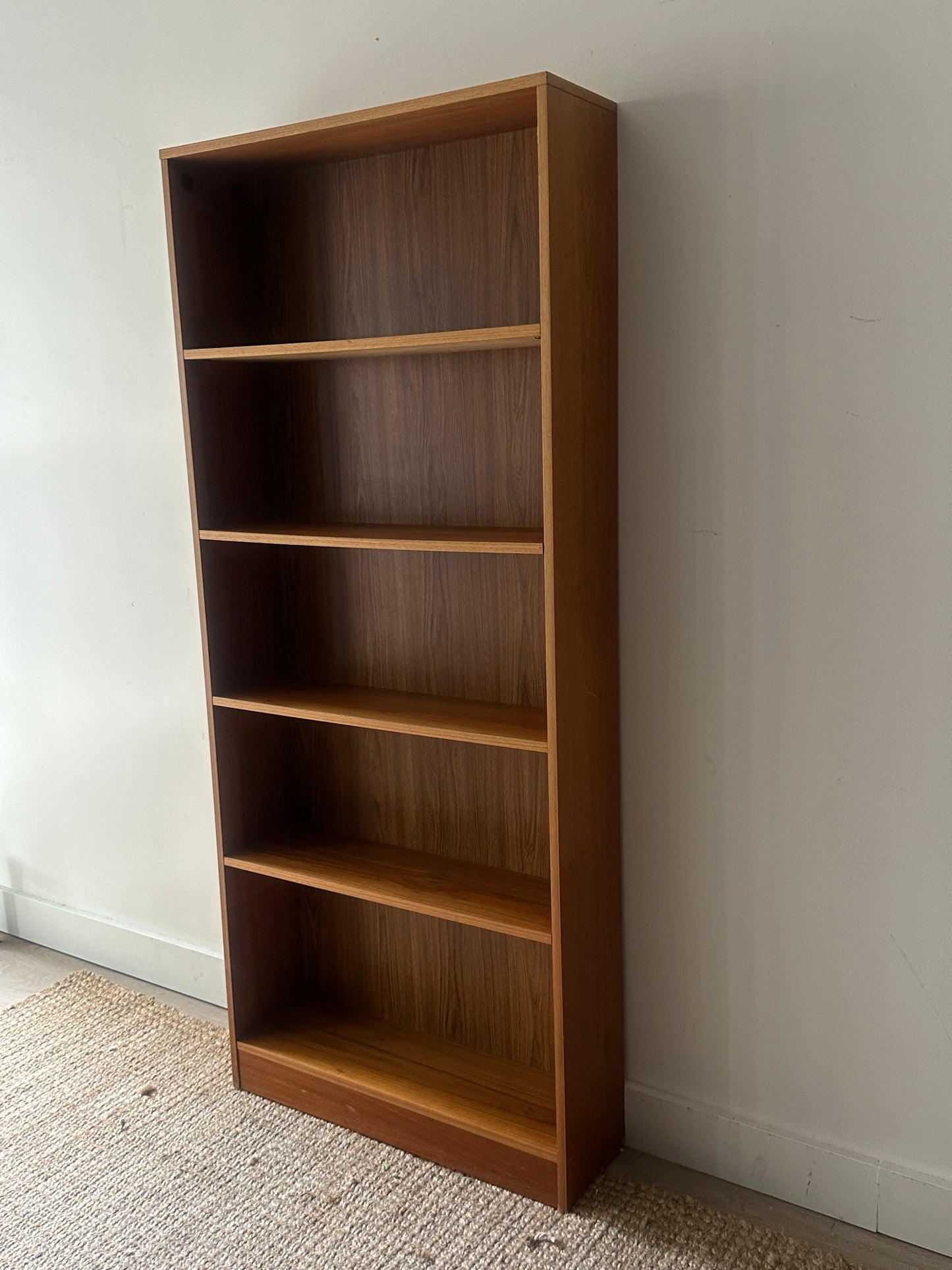 Teak shelves