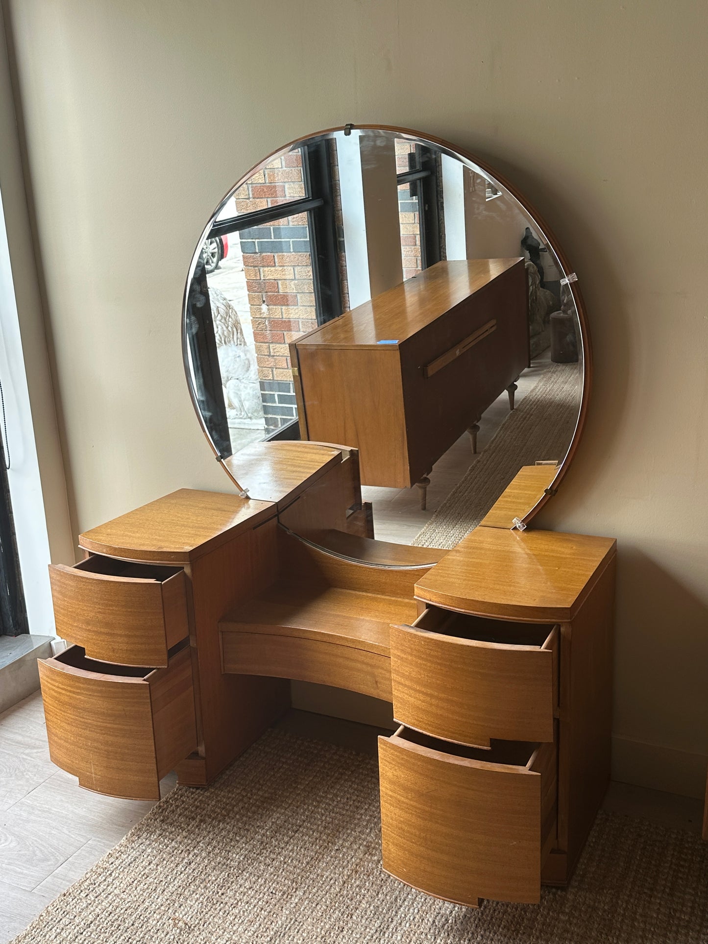 Walnut vanity