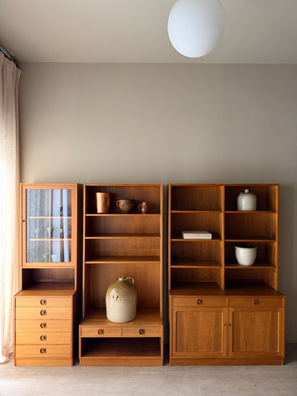 Swedish teak two piece hutch