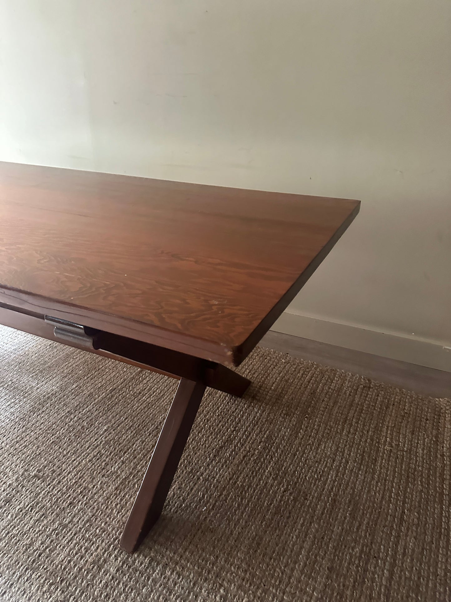Pine trestle table