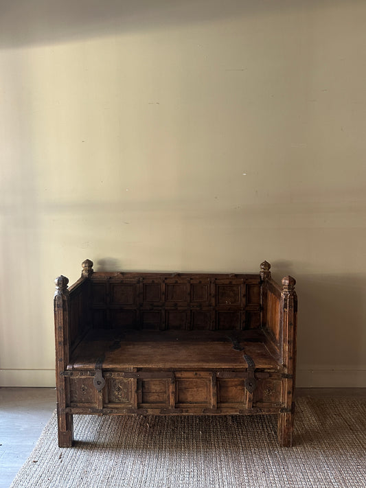 Carved bench