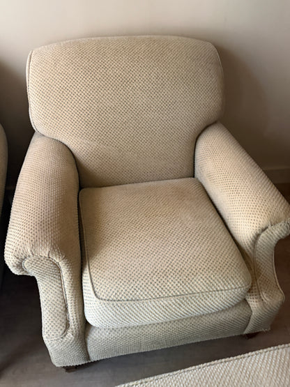 Kravet lounge chair without ottoman (stains)