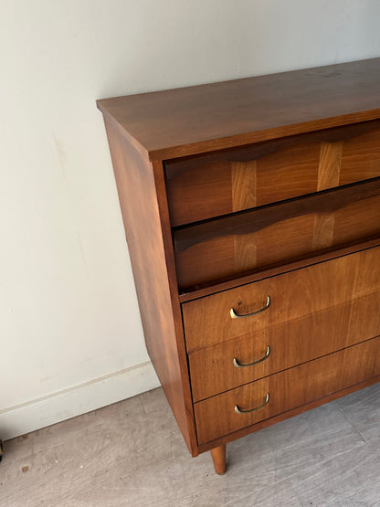 Walnut inlay tallboy