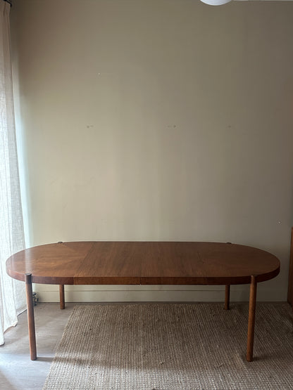 Walnut dining table with leaves