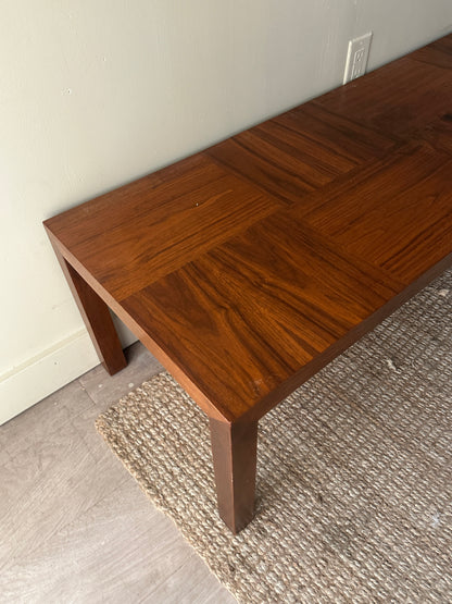 Walnut coffee table