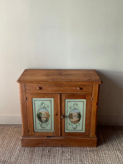 Painted pine side table