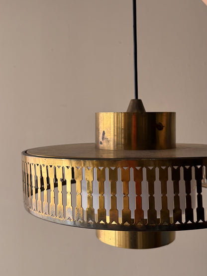 Swedish brass pendant light