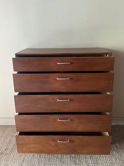 Walnut tallboy