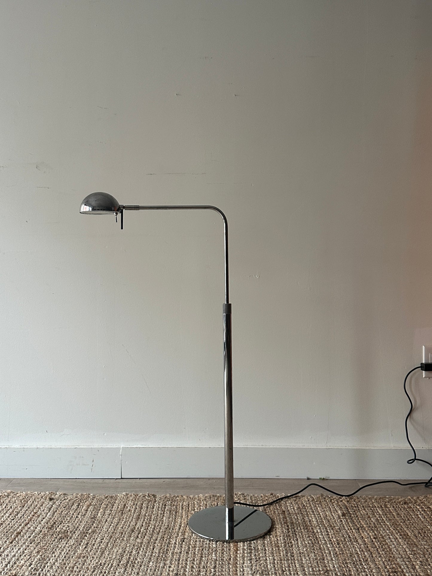 Chrome floor lamp