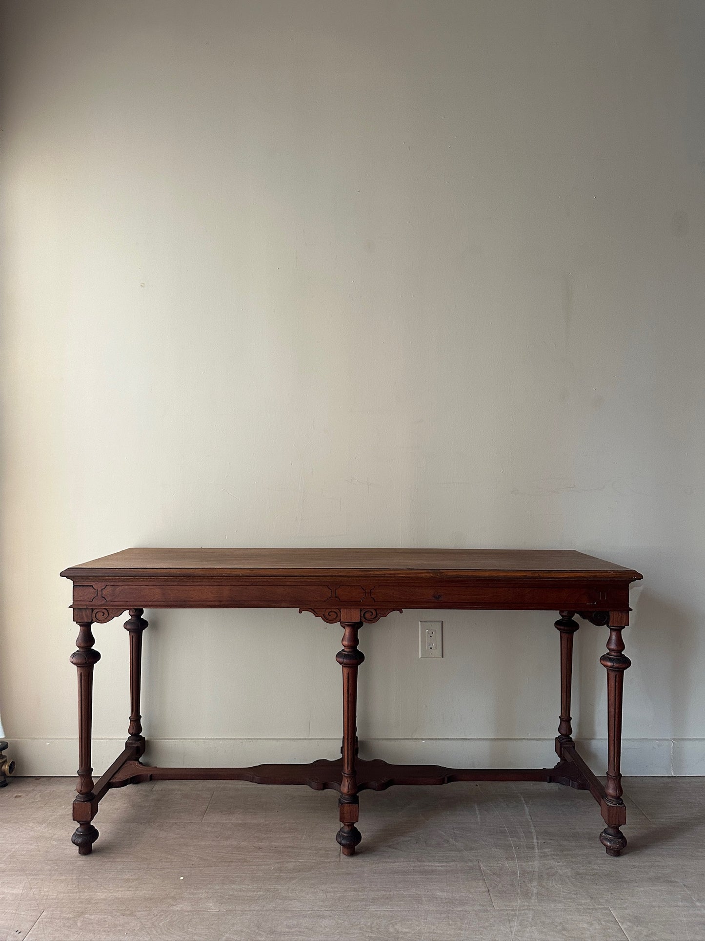 Oak console table