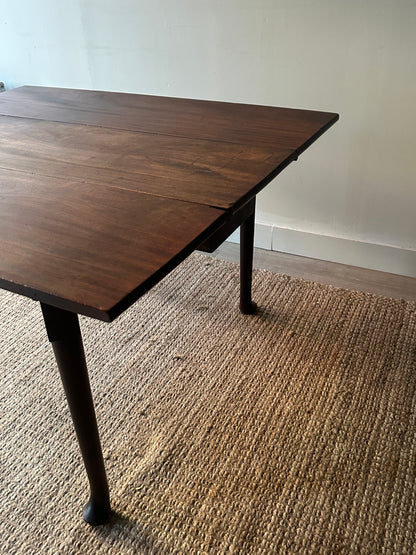 Walnut drop leaf table