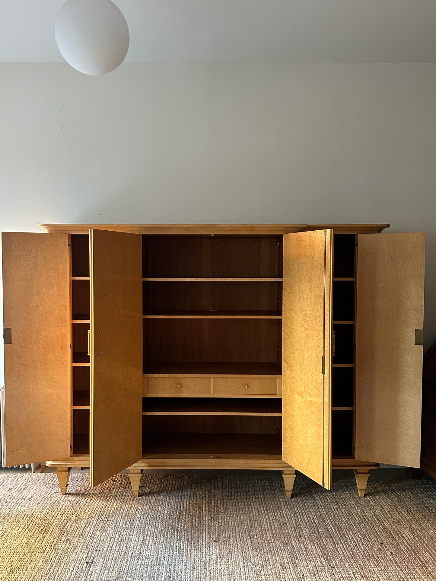 XL Birds Eye maple, checkered wall unit