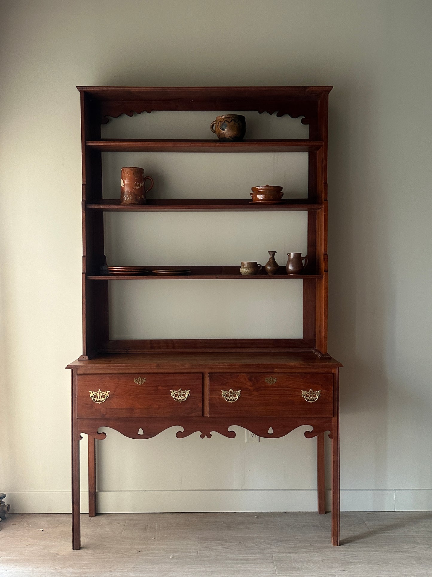 Tall Welsh two piece cupboard