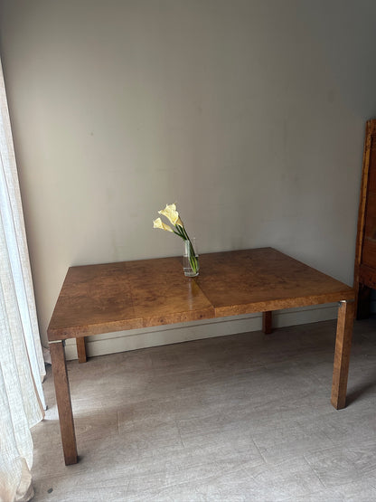 Lane Burlwood dining table with extension