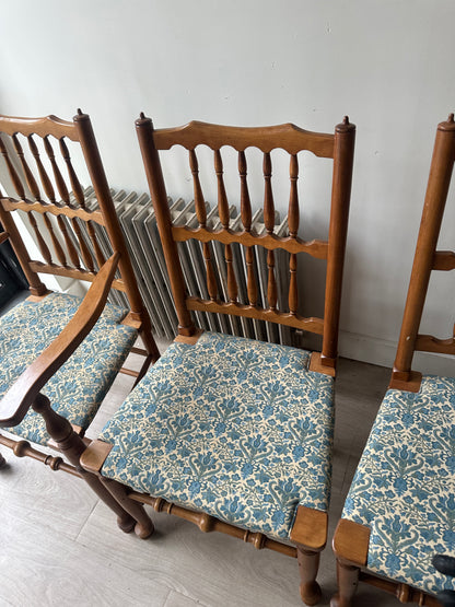 4 Stickley dining chairs without arms. Sold individually.