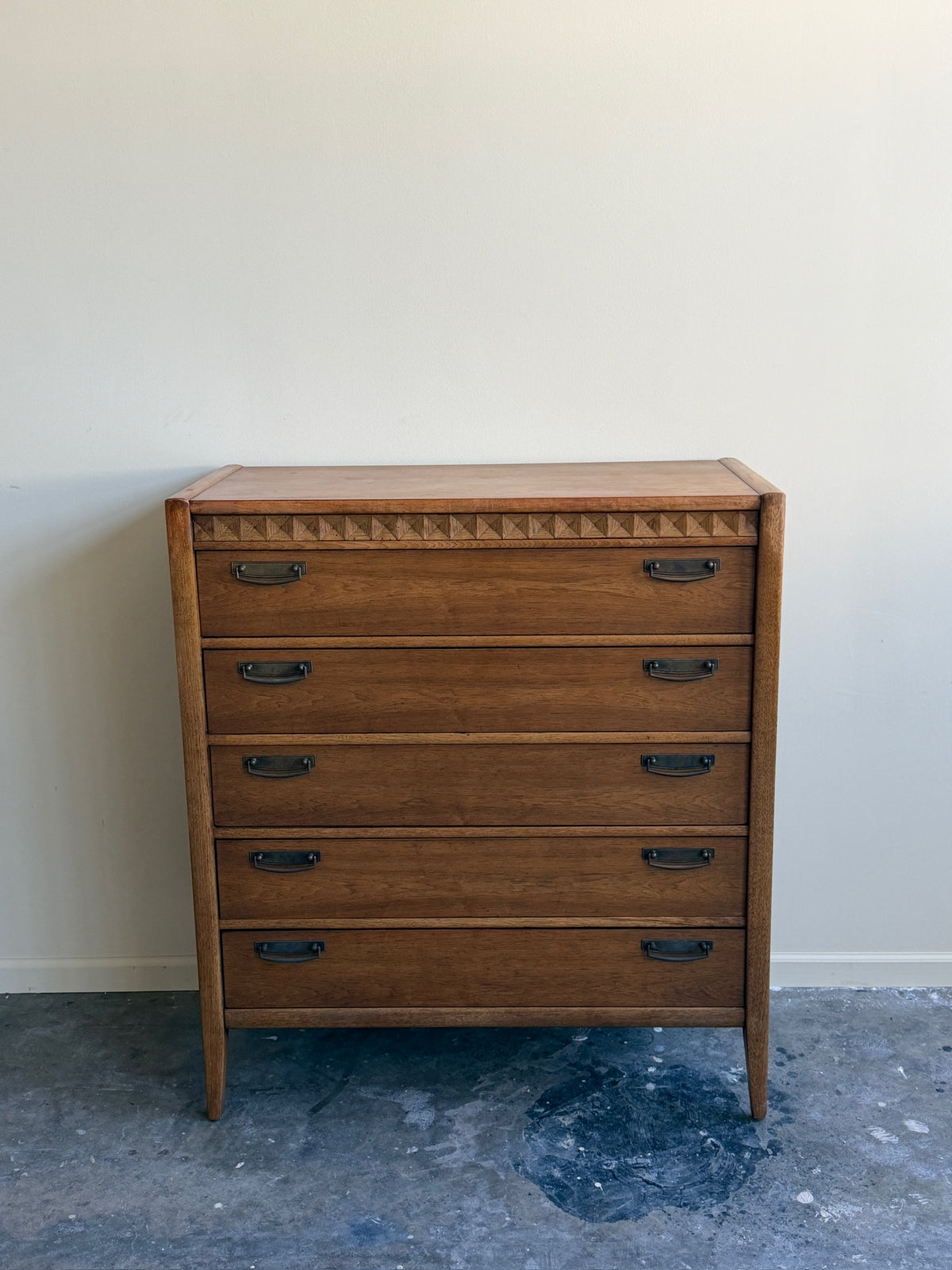 Broyhill Premier walnut tallboy dresser