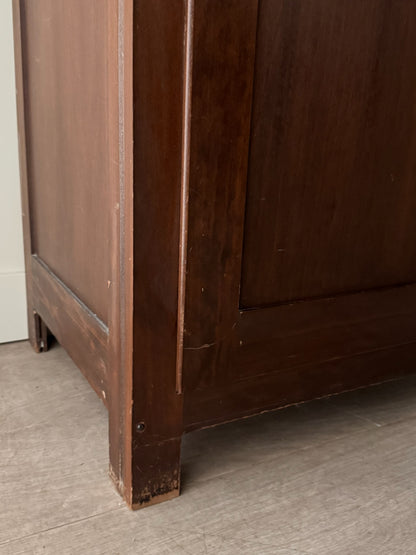 Narrow walnut armoire