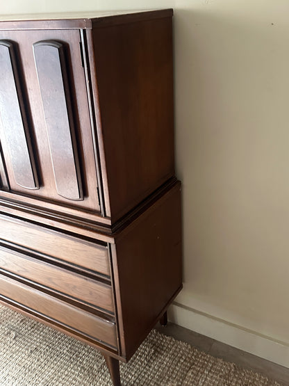 Walnut tallboy