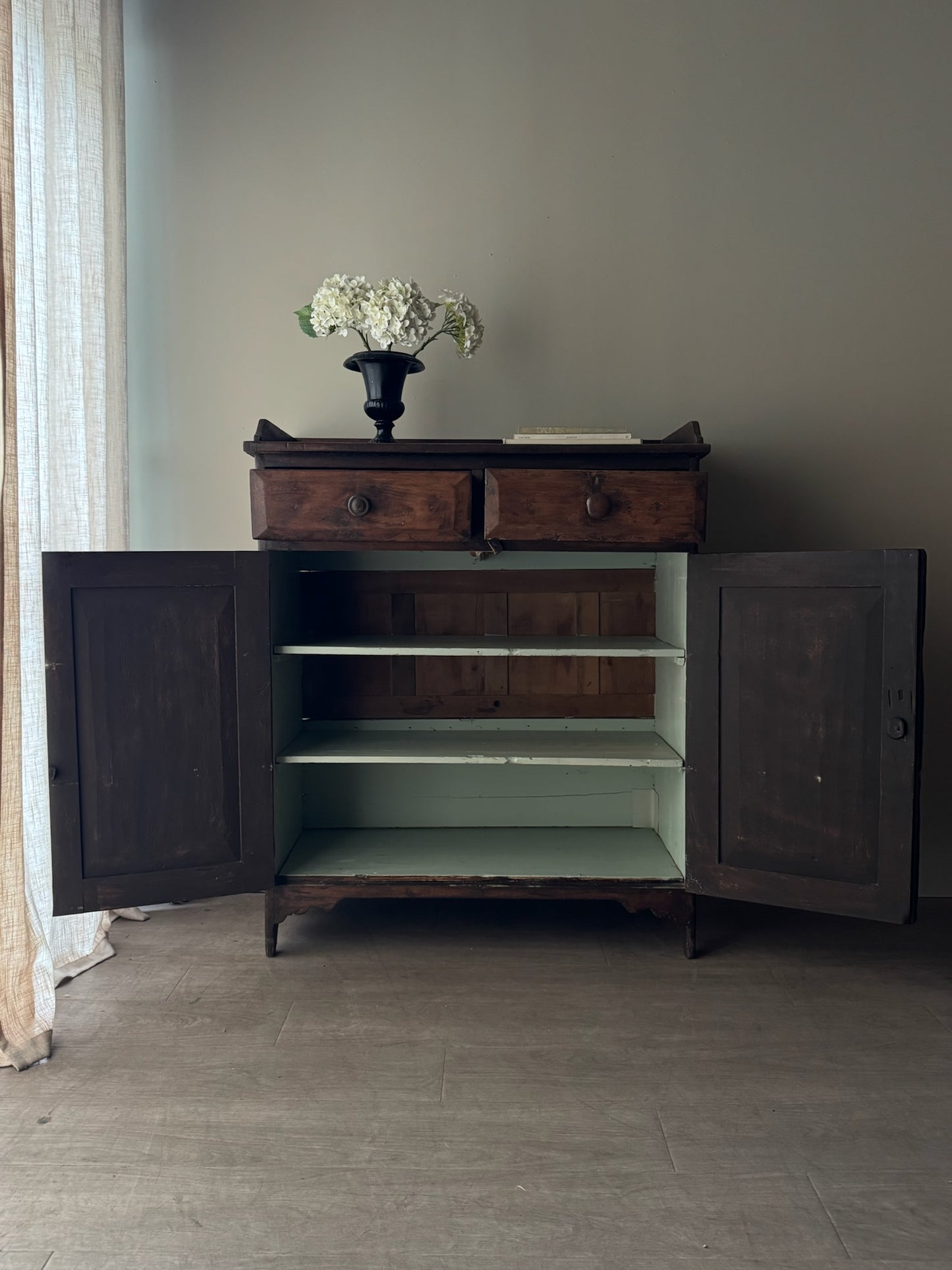 Pennsylvania Federal pine jelly cupboard