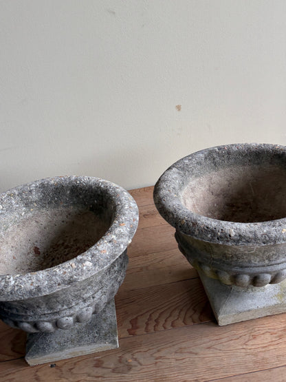 Concrete planters. Sold individually.