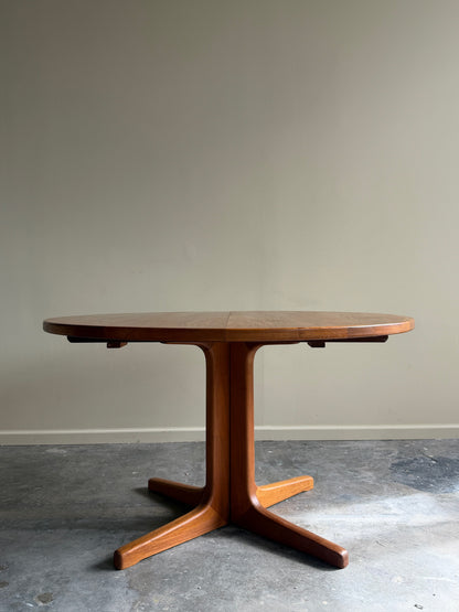 Danish teak dining table with extension