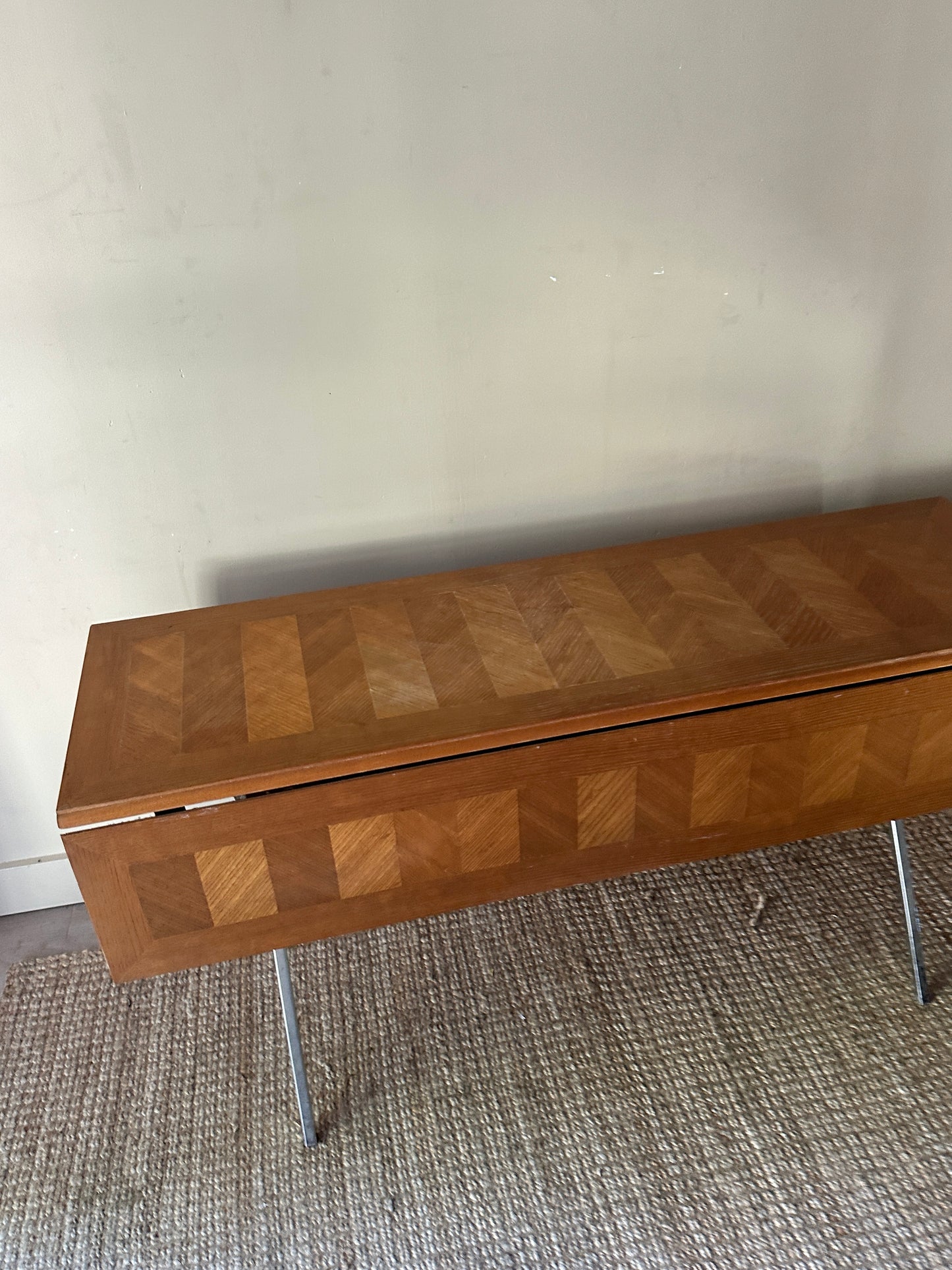 Oak Herringbone drop leaf
