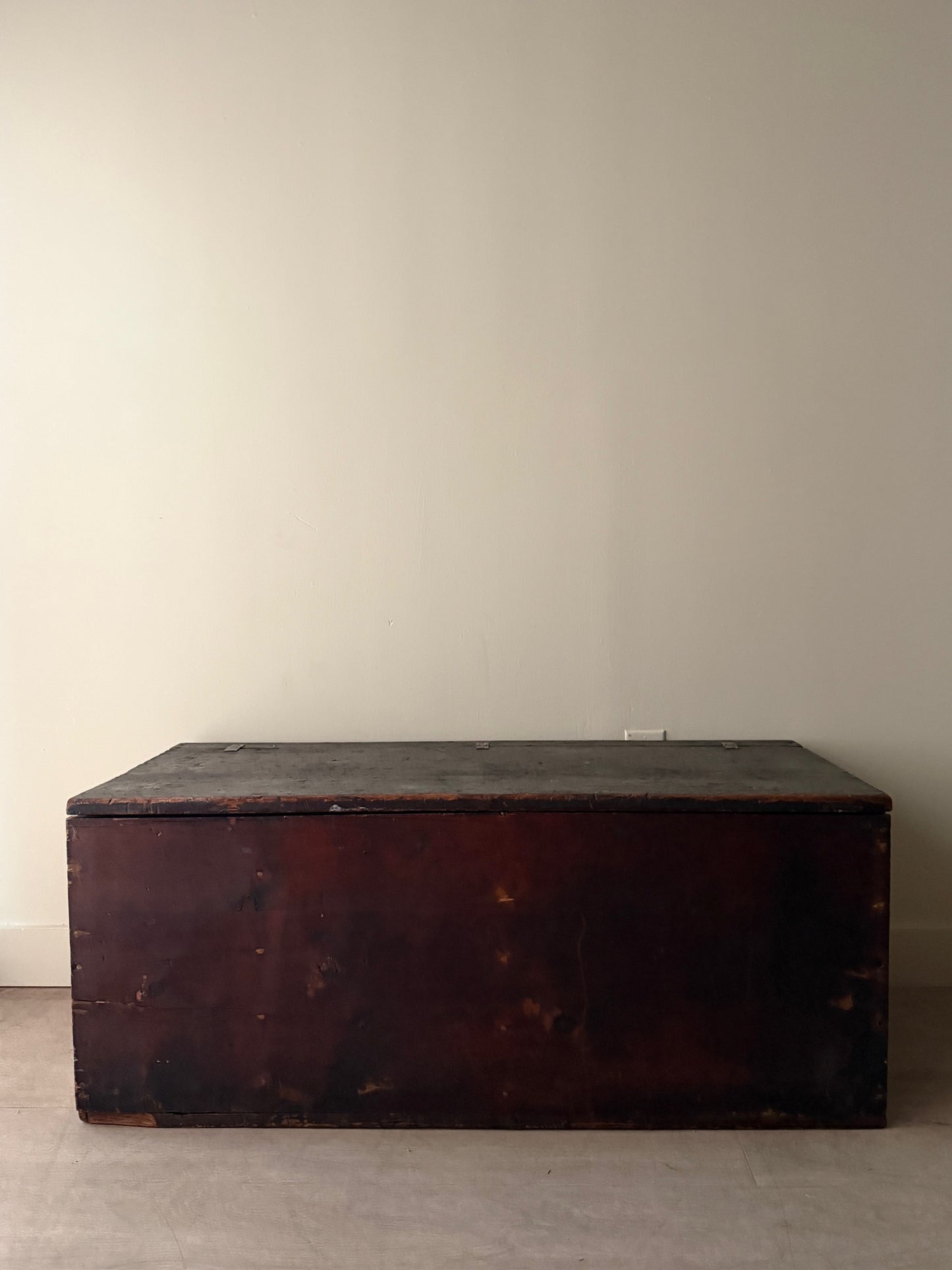 Painted pine chest