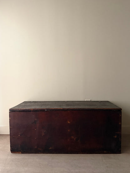 Painted pine chest
