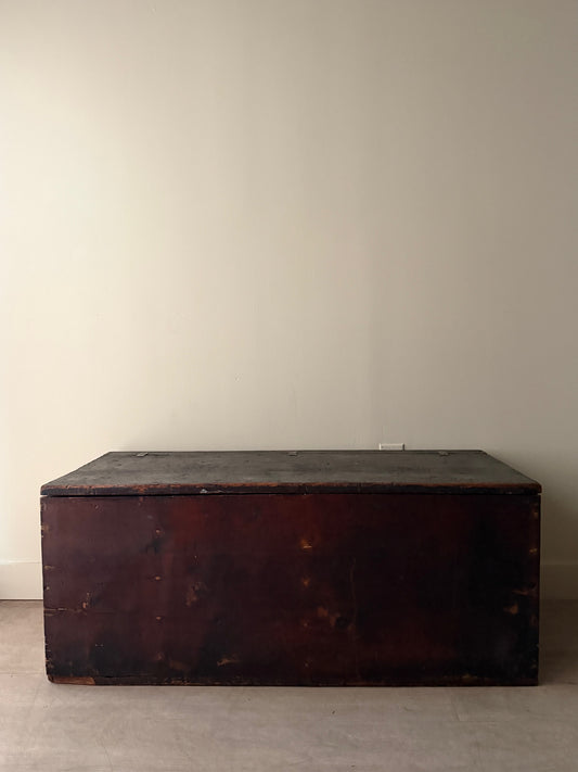 Painted pine chest