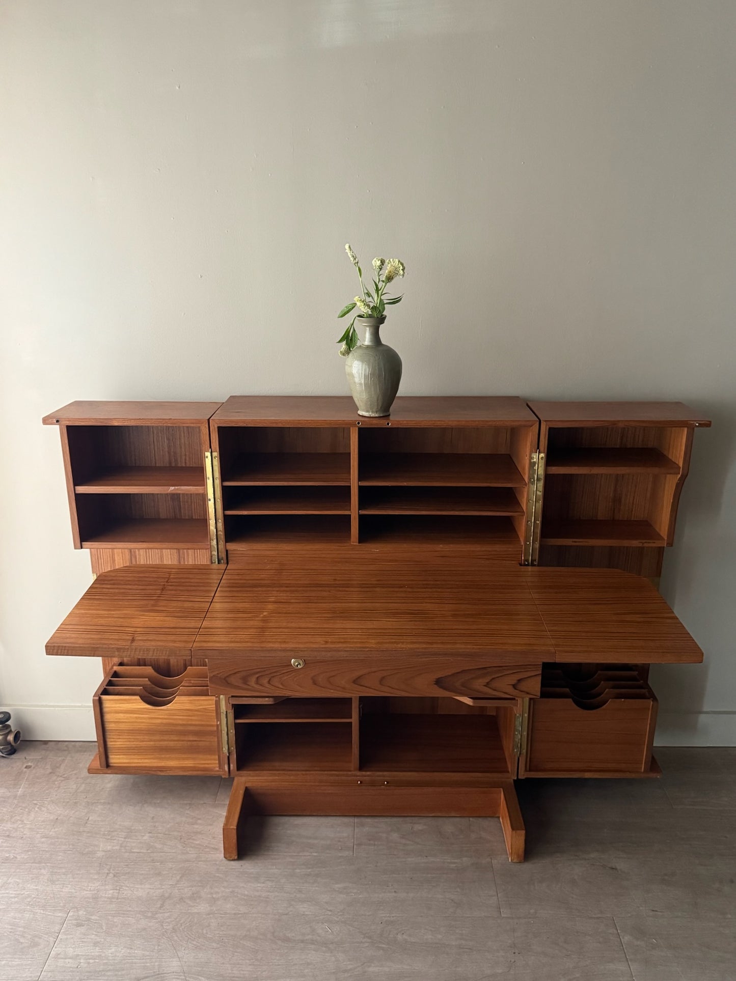 Danish teak cabinet desk