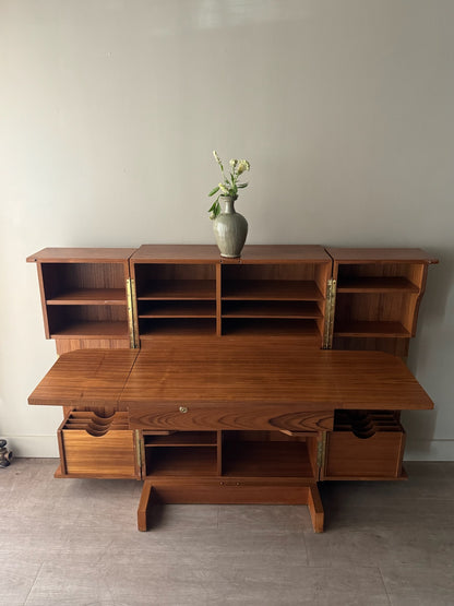 Danish teak cabinet desk