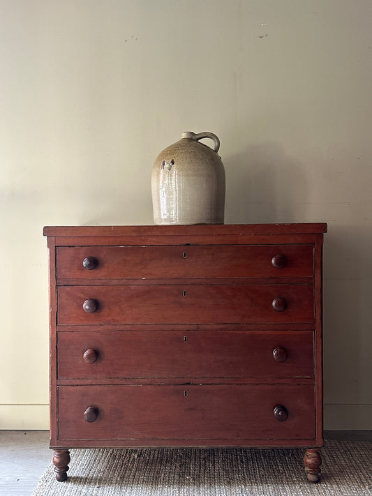 Pine ball foot dresser