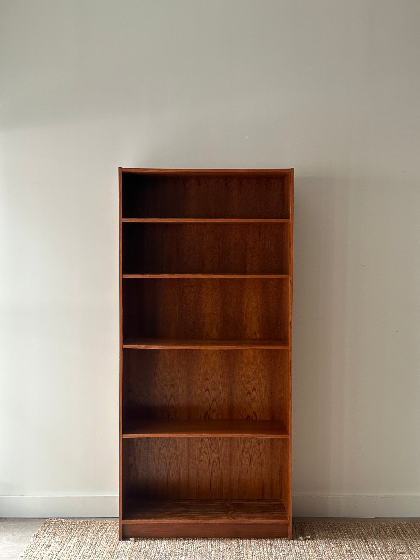 Teak shelves